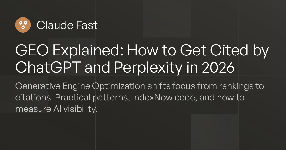 GEO Guide 2026: Get Cited by ChatGPT & Perplexity